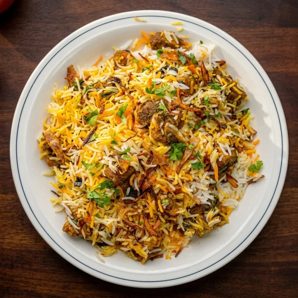 Lamb Biryani at Flames & Grills By Tuli's in Calgary, AB