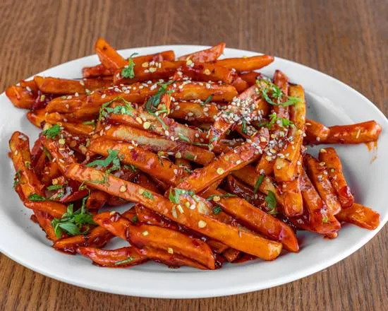 Honey Chilli Fries at Flames & Grills By Tuli's, delivered to Citadel, Calgary